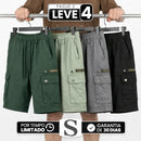 [Leve 4. Pague Só 2!] Bermuda Tática Havoc Masculina em Algodão e Poliéster de Alta Resistência com Bolsos Cargo Multifuncionais
