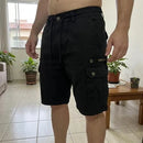 [Leve 4. Pague Só 2!] Bermuda Tática Havoc Masculina em Algodão e Poliéster de Alta Resistência com Bolsos Cargo Multifuncionais