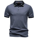 AIOPESON Men's Slim Fit Short Sleeve Polo Shirt Solid Color Lightweight Breathable Fashion Summer Polo Shirts for Men
