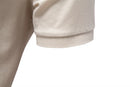 AIOPESON Men's Breathable Silky Polo Shirt Solid Color Soft Skin-Friendly Casual Cool Old Money Style Male Polo Shirts