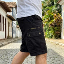 [Leve 4. Pague Só 2!] Bermuda Tática Havoc Masculina em Algodão e Poliéster de Alta Resistência com Bolsos Cargo Multifuncionais
