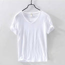 Camiseta Masculina Gola V Slim Vila Velha