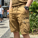 [Leve 4. Pague Só 2!] Bermuda Tática Havoc Masculina em Algodão e Poliéster de Alta Resistência com Bolsos Cargo Multifuncionais